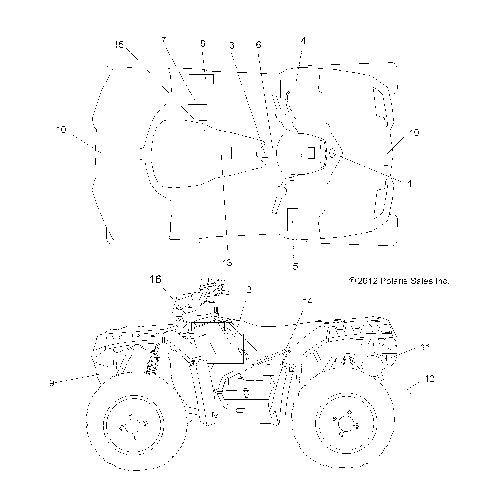 BODY, DECALS - A14ZN55TA (49ATVDECAL13SP550)