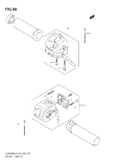 HANDLE SWITCH (VZR1800 L2 E03)