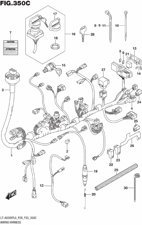 WIRING HARNESS (LT-A500XPZL6 P28)