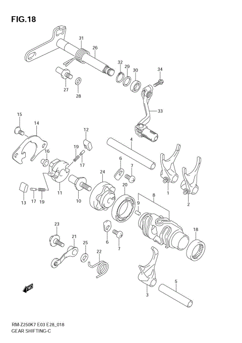 GEAR SHIFTING (MODEL K7)