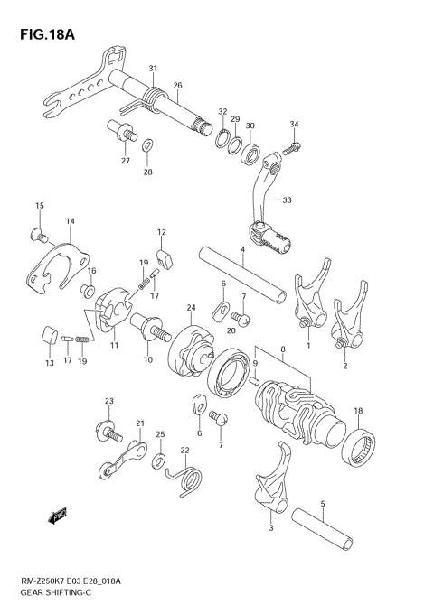 GEAR SHIFTING (MODEL K8)