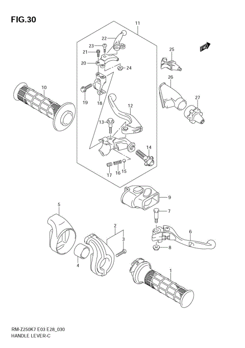 HANDLE LEVER (MODEL K7)