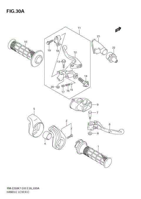 HANDLE LEVER (MODEL K8)