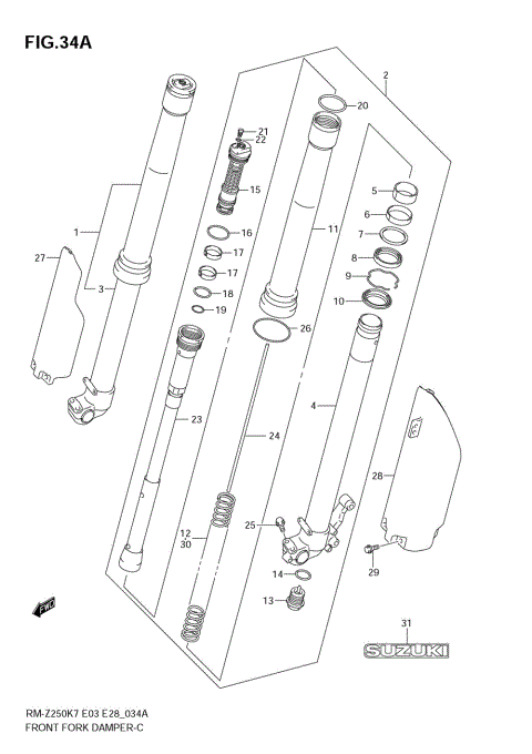 FRONT DAMPER (MODEL K8)