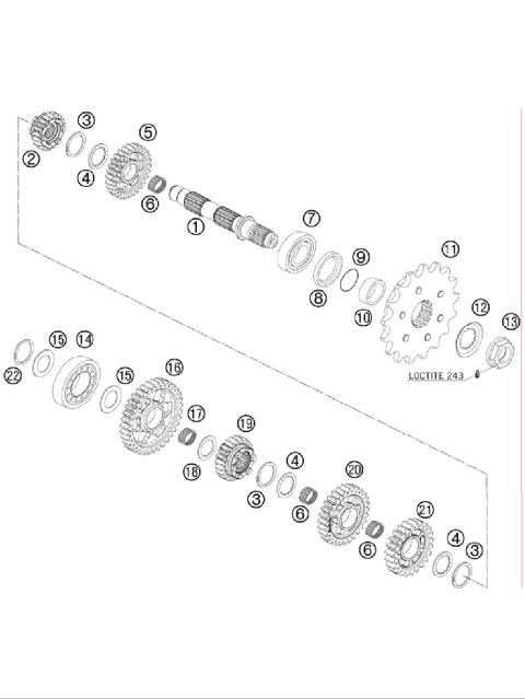 TRANSMISSION II - COUNTERSHAFT