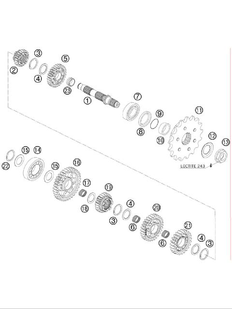 TRANSMISSION II - COUNTERSHAFT