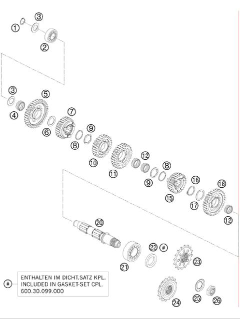 TRANSMISSION II - COUNTERSHAFT