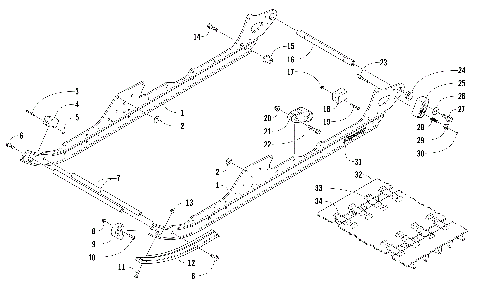 SLIDE RAIL AND TRACK ASSEMBLY [103845]