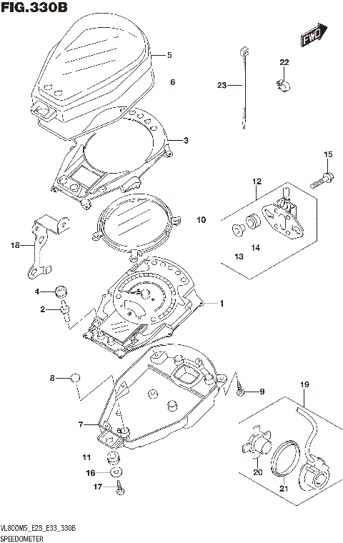 SPEEDOMETER (VL800T:E28)