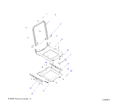 BODY, SLIDER DRIVERS SEAT PREMIUM UNITS - R26TAE99A9/AF/AJ/AK/B9/BF/BJ/BK (C788473)