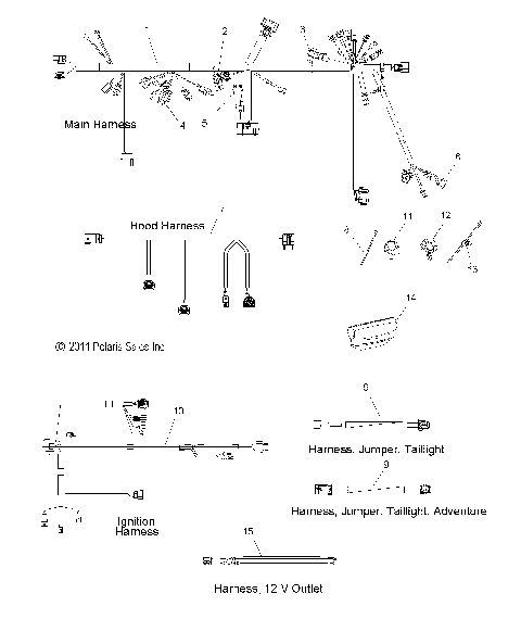 ELECTRICAL, WIRE HARNESS - S12BA6NSL (49SNOWHARNESS12600SBA)