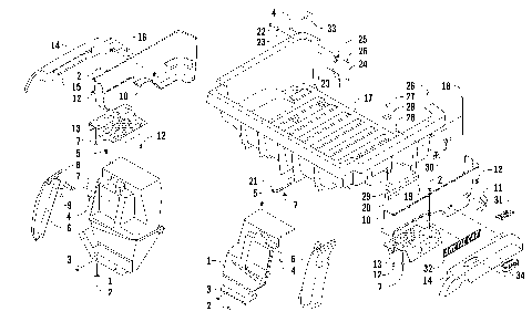 REAR BODY PANEL AND CARGO BOX ASSEMBLY [89093]
