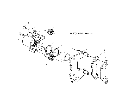 FRONT BRAKE CALIPER - A10RD50AA (4970927092C02)