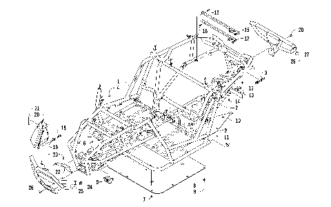 FRAME, HEADLIGHTS, AND RELATED PARTS [97882]