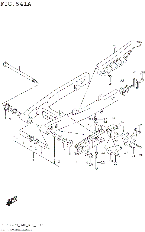 REAR SWINGINGARM (DR-Z125)