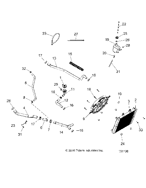 ENGINE, COOLING SYSTEM - A20SJE57AX/BX (101198)