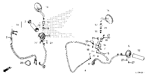 HANDLE LEVER@SWITCH@CABLE