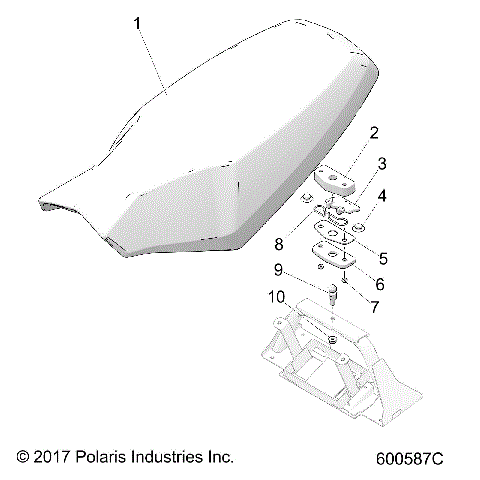 BODY, SEAT ASM., DRIVER - S24FJE9FS/9FE (600587C)