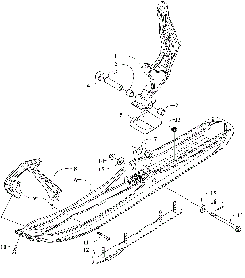 SKI AND SPINDLE ASSEMBLY [110612]