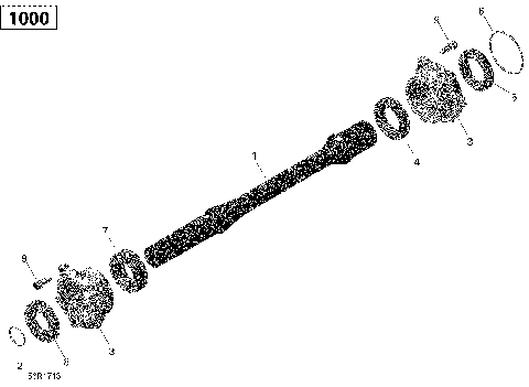 08- Drive Shaft - 1000R EFI