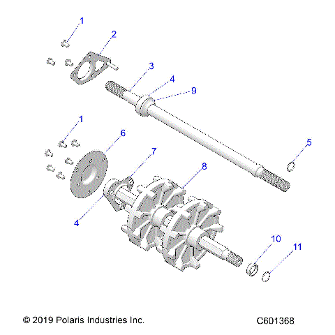 DRIVE TRAIN, JACKSHAFT and DRIVESHAFT - S21EEF6PSL/PEL (C601368)