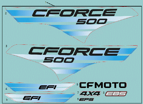 DECAL KIT (NA, NEW ROYAL BLUE)