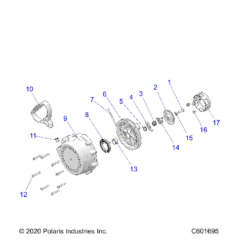 ENGINE, RECOIL STARTER - S24MDX6DSA/6DEA (601695)
