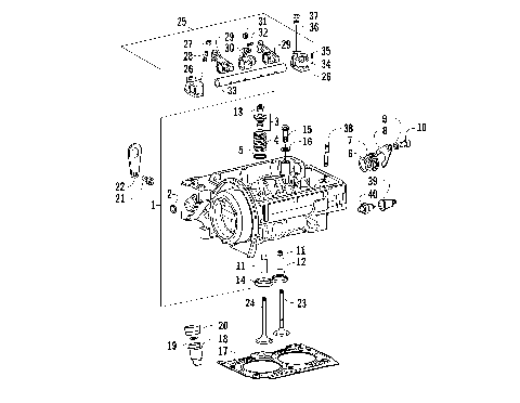 CYLINDER HEAD, VALVE TRAIN, AND RELATED ASSEMBLY [96003]