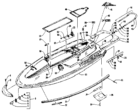 HULL AND DECK ASSEMBLY [72434]
