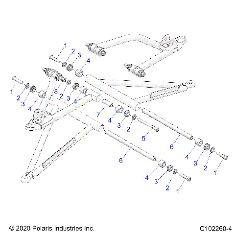 SUSPENSION, A-ARM MOUNTING - A23SJS57CX/EX (C102260-4)
