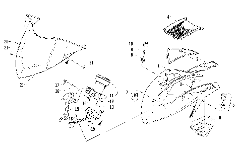 WINDSHIELD AND INSTRUMENTS ASSEMBLIES [99082]