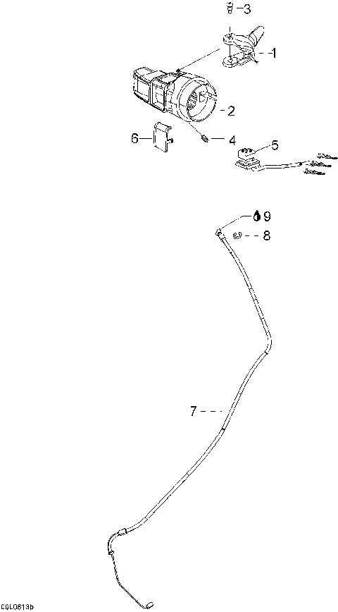 01- Throttle Handle And Housing