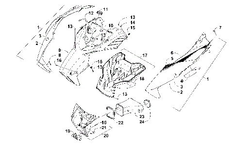 HOOD AND AIR INTAKE ASSEMBLY [101516]