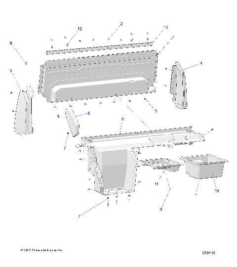 BODY, REAR CLOSEOFF, AND FENDERS - R23RRE99DX (C731169)