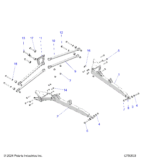 SUSPENSION, REAR CONTROL ARMS - Z25NMB99A4/B4 (C750533)