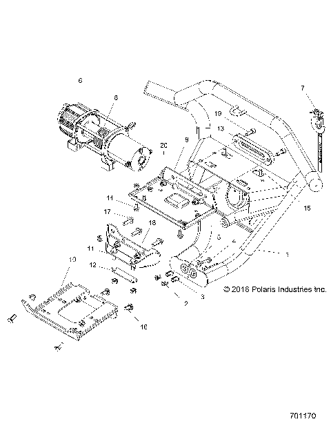 ACCESSORY, FRONT BUMPER, W/WINCH - Z17VDM99AB (701170)