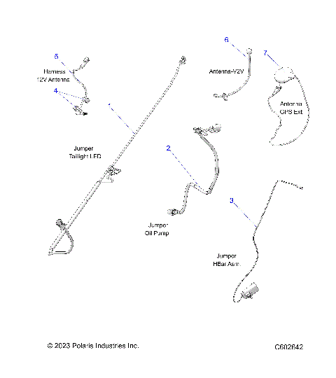 ELECTRICAL, JUMPER WIRES, ANTENNAS, HARNESS - S24TLC8MS/8ME (C602223)