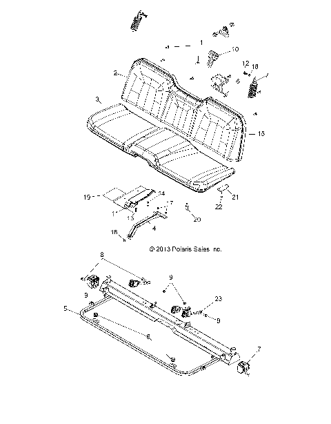 BODY, SEAT and BASE - R14TH76AA/AC/EAS/AAC/ACC/EASC (49RGRSEAT14800)