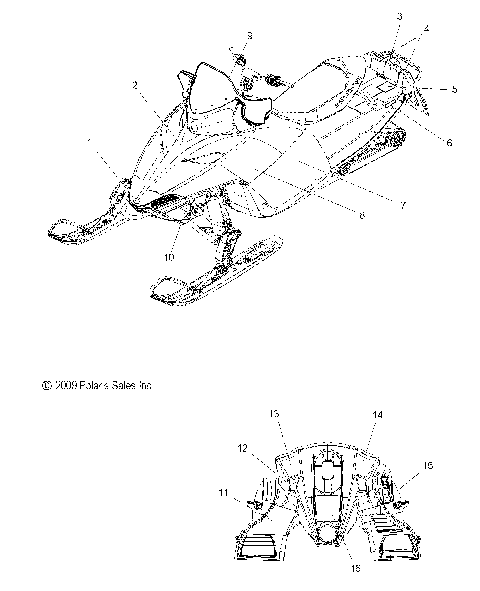 BODY, DECALS - S10PP8 ALL OPTIONS (49SNOWDECAL10800DRGN)