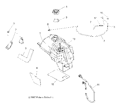 BODY, FUEL TANK ASM. (Built 8/20/07 and Before) - A08MN76AF/AL/AQ/AS/AX (49ATVFUEL08SP800EFI)