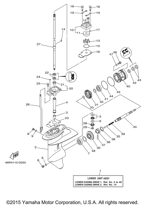 LOWER CASING DRIVE 1