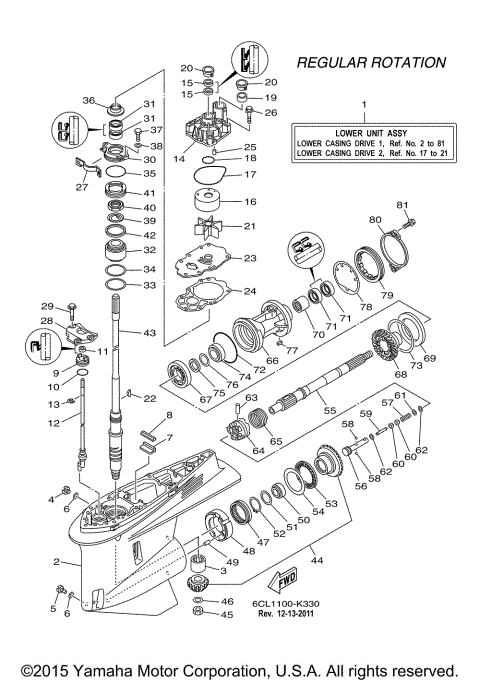 LOWER CASING DRIVE 1