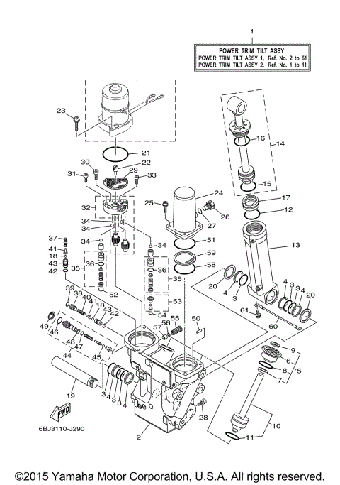 POWER TRIM TILT ASSY 1