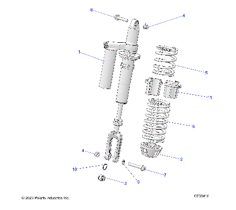 SUSPENSION, FRONT SHOCK MOUNTING, STANDARD/PREMIUM - Z23GAE92A/92B (C702983)