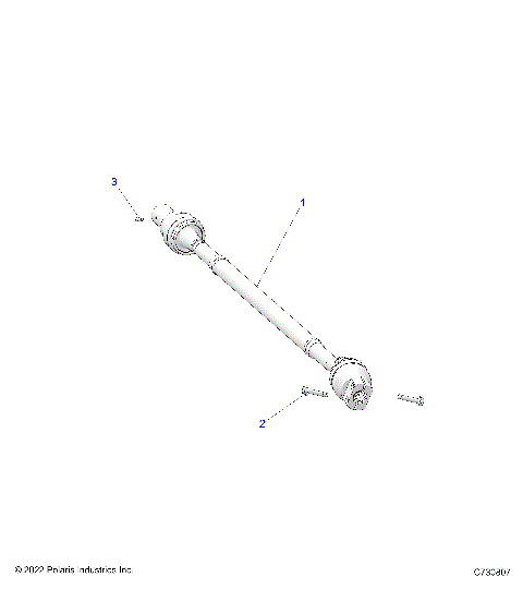 DRIVE TRAIN, REAR PROP SHAFT - R25RRED4JA (C730807)