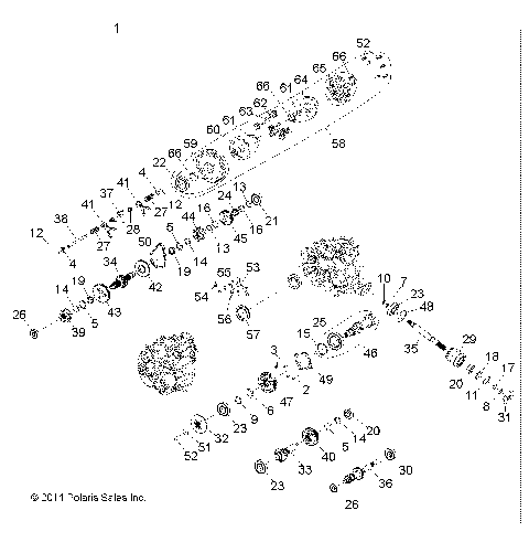 DRIVE TRAIN, MAIN GEARCASE INTERNALS - R12JT9EFX (49RGRTRANSINTL1332957)