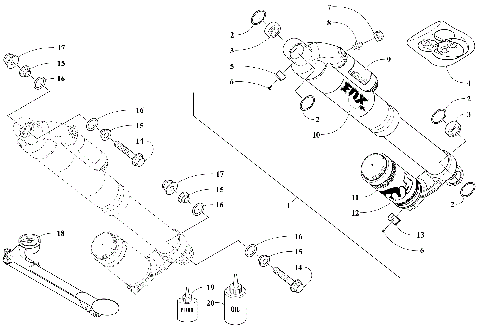 FRONT SUSPENSION SHOCK ABSORBER ASSEMBLY [106228]