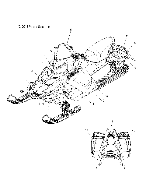 BODY, DECAL,SNOW CHECK LE (NAT. TUNNEL/RED RAIL) - S14BP8G/BV8G ALL OPTIONS (49SNOWDECAL14RUSHPROLE2)