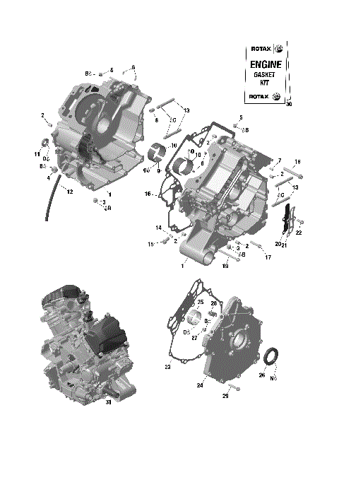 01- ROTAX - Crankcase