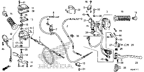 HANDLE LEVER@SWITCH@CABLE